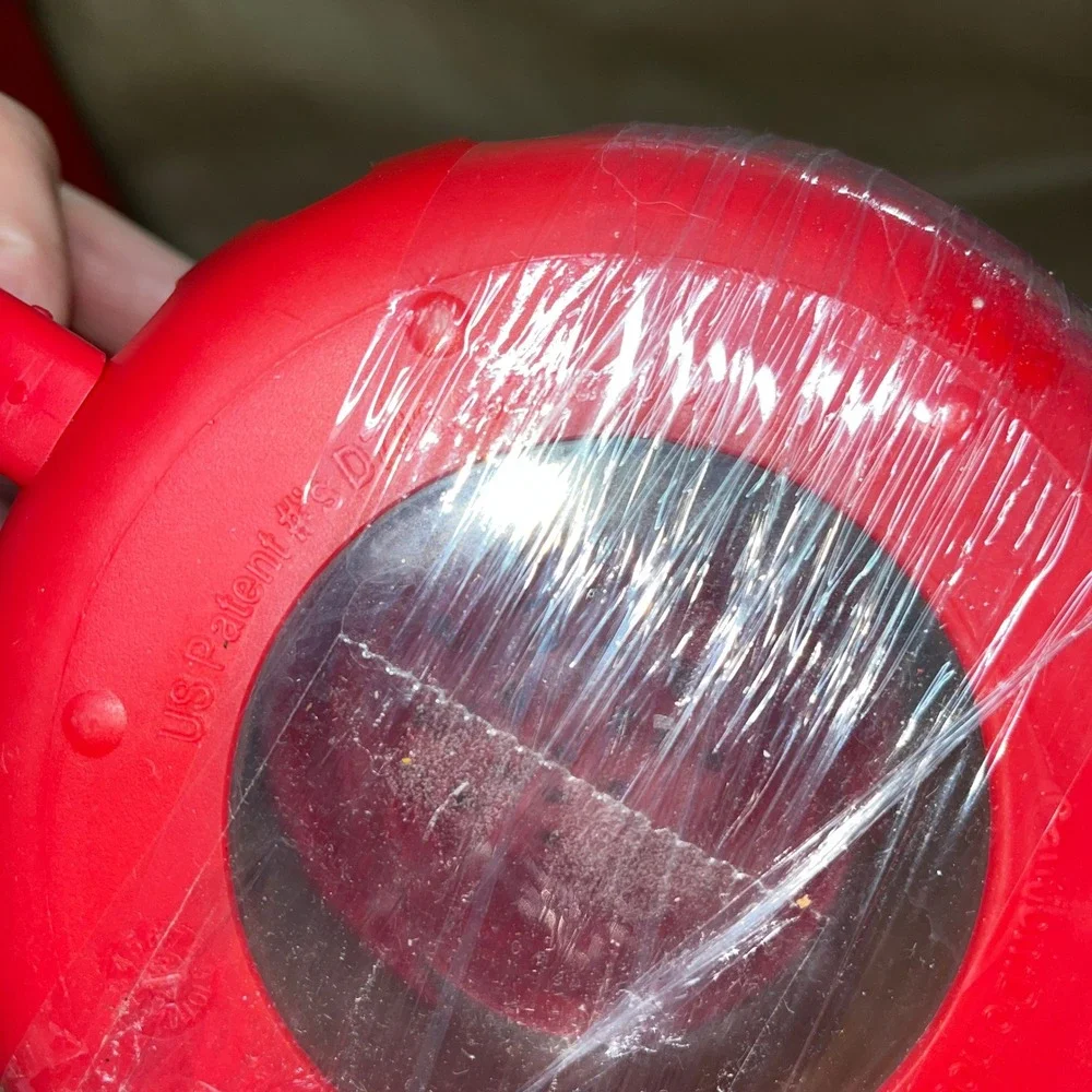 Ecolution Micro-Pop Glass‎ Microwave Popcorn Popper 1.5 Quart Red